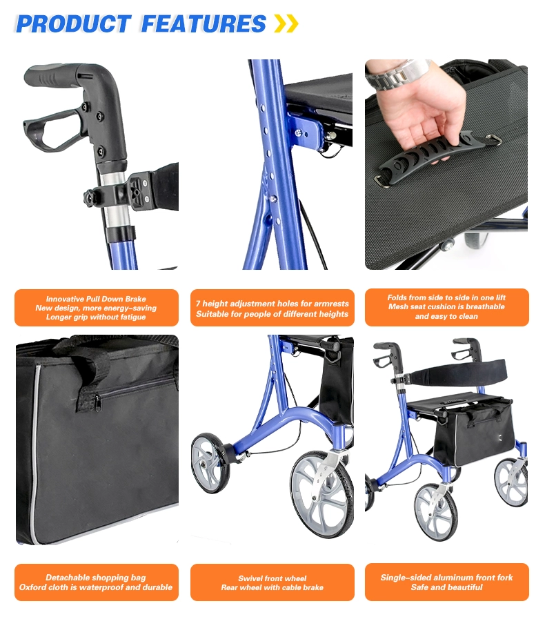 Aluminum Shopping Rollator