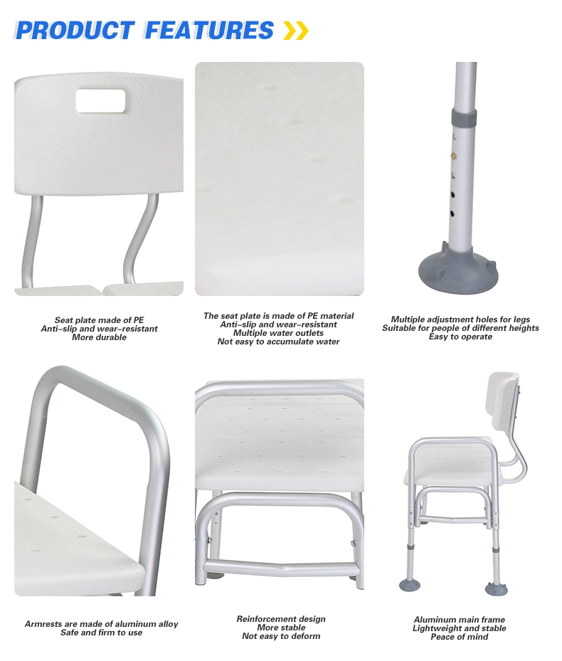 Multifunctional Aluminum Bathing Chair
